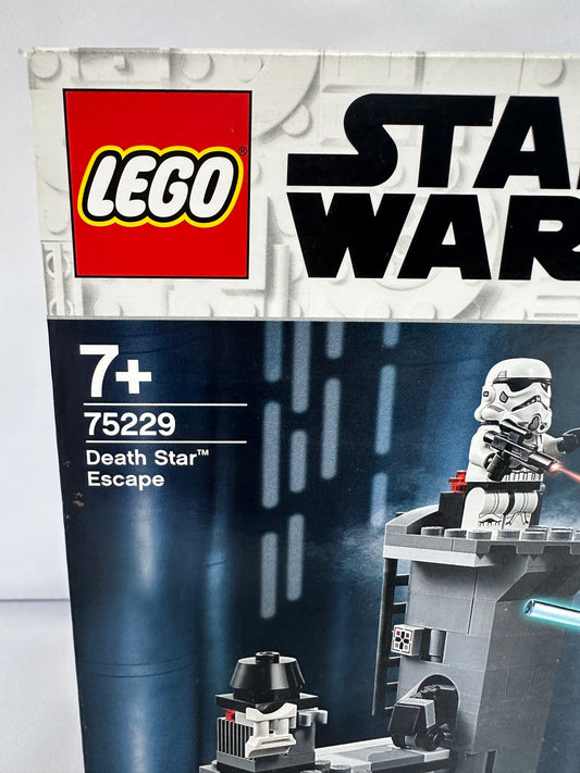 LEGO Star Wars Death Star Escape set packaging with branding and product details.
