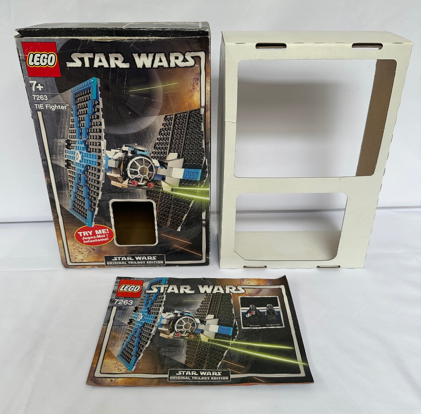 LEGO Star Wars TIE Fighter set packaging on a white background