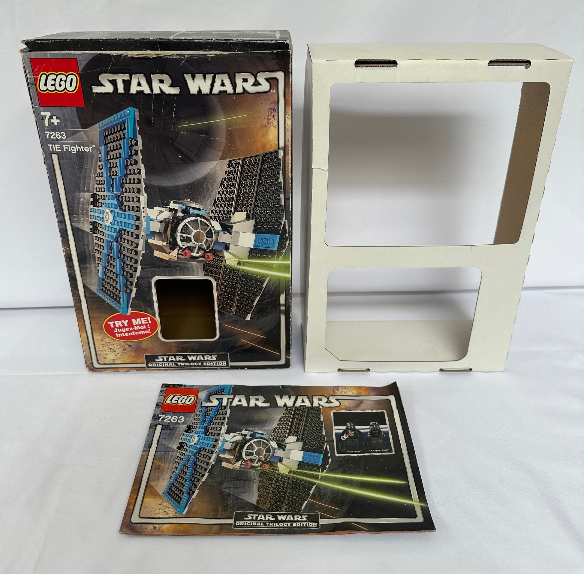 LEGO Star Wars TIE Fighter set packaging on a white background