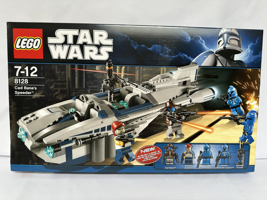 LEGO Star Wars Cad Bane's Speeder set packaging on a white background