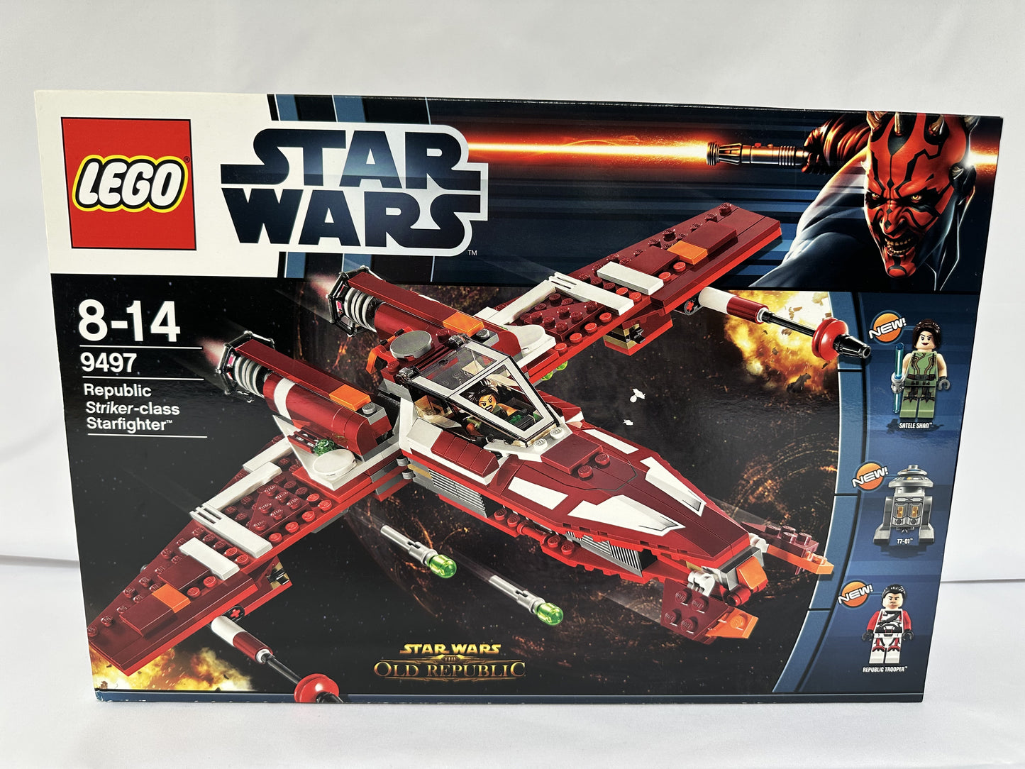 LEGO Star Wars Republic Gunship box with model and characters on a white background
