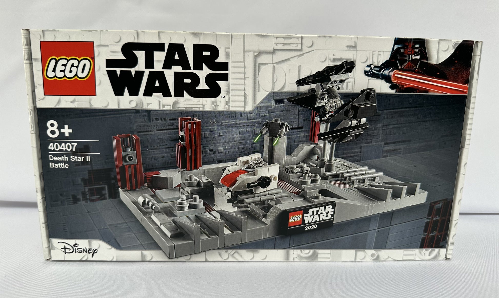 LEGO Star Wars Death Star II Battle set packaging on a light gray background