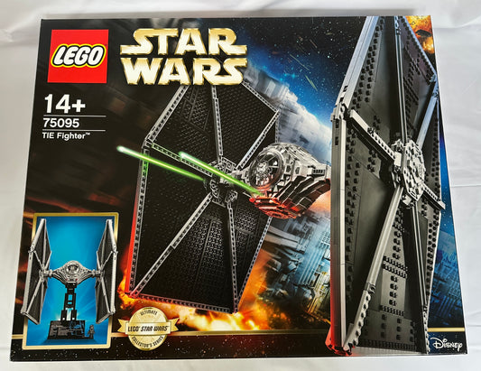 LEGO Star Wars TIE Fighter set packaging on a white background