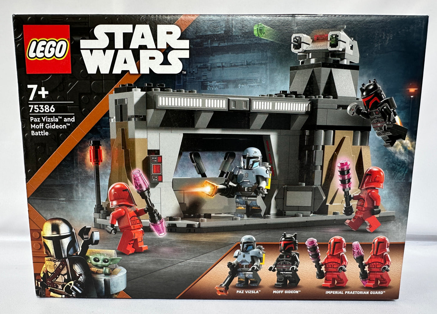 LEGO Star Wars 75386 packaging with characters and battle scene