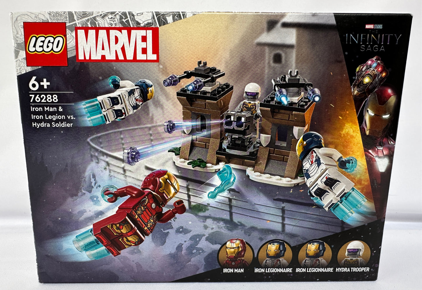 LEGO Marvel Iron Man & Iron Legion vs. Hydra Soldier set packaging