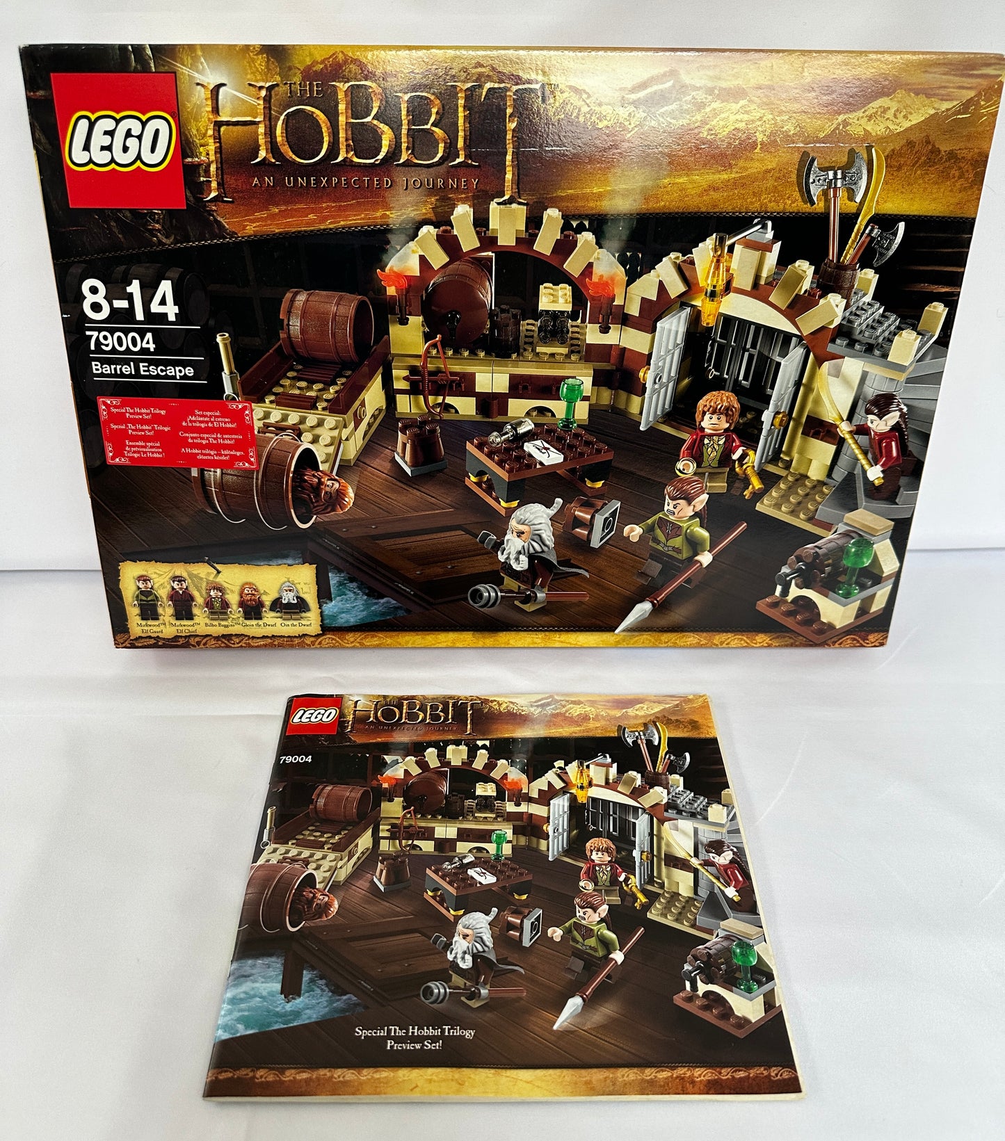 LEGO The Hobbit barrel escape set packaging on a white background