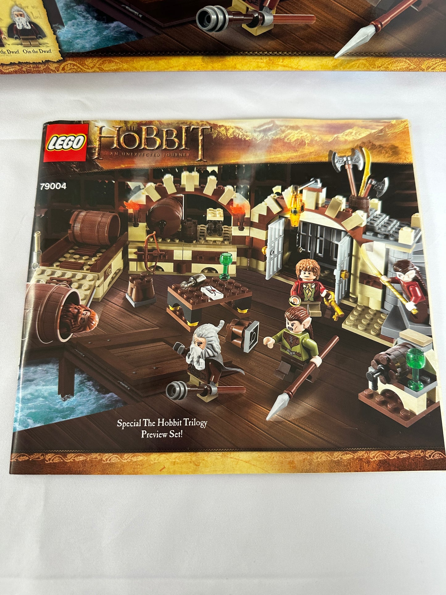 LEGO The Hobbit manual with detailed illustration on a white background