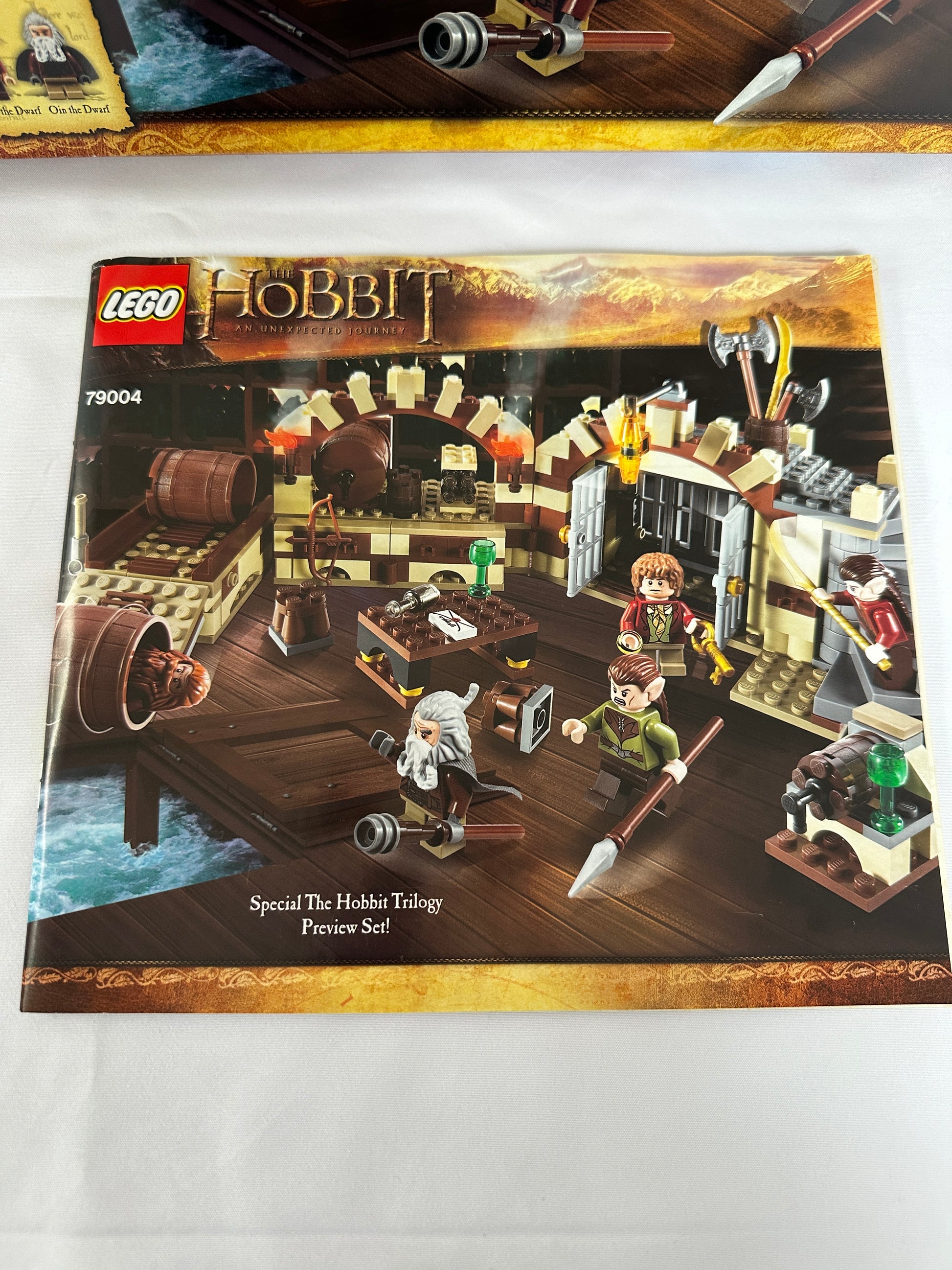LEGO The Hobbit manual with detailed illustration on a white background