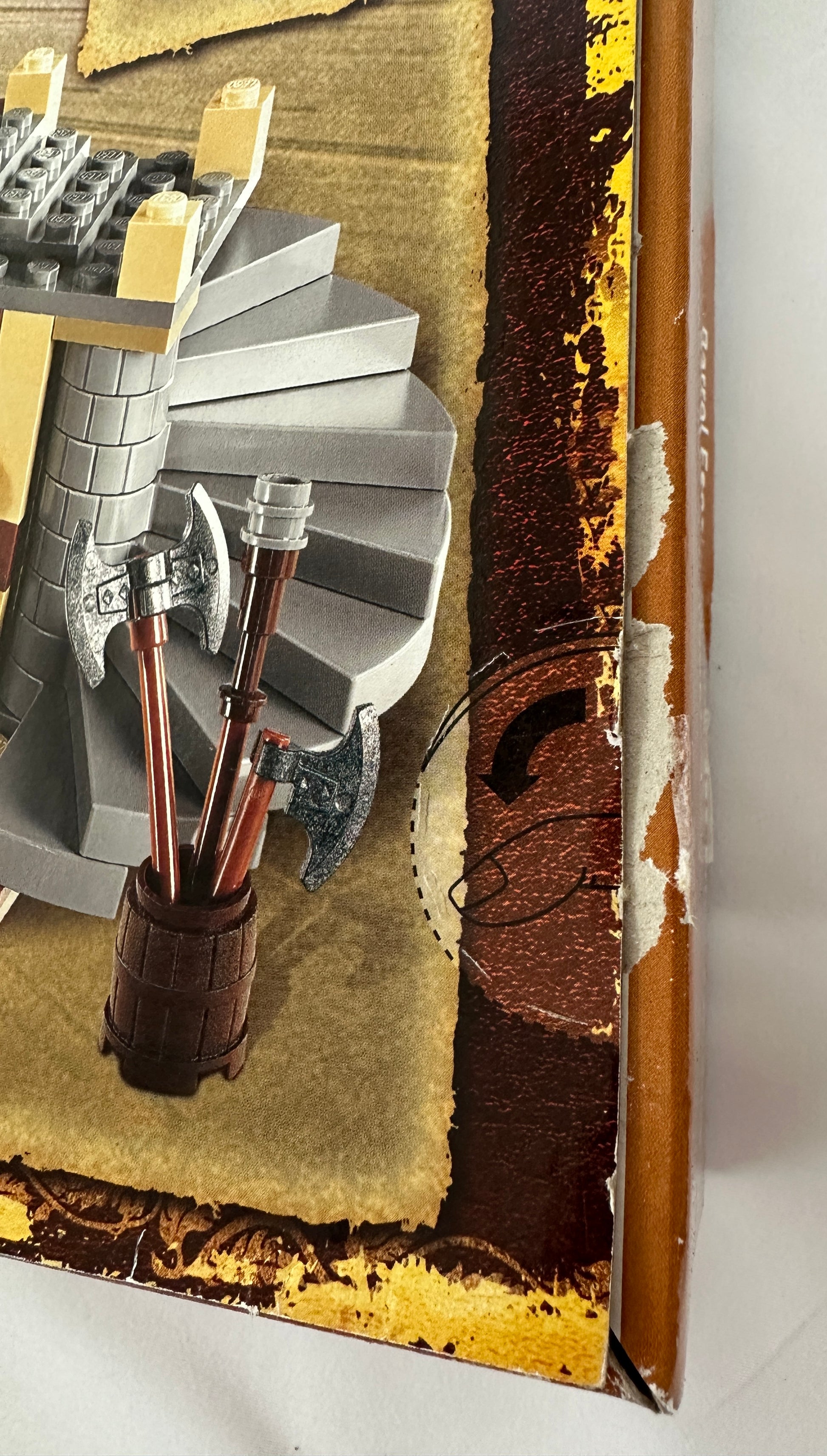 Close-up of a mechanical model with tools on a textured surface