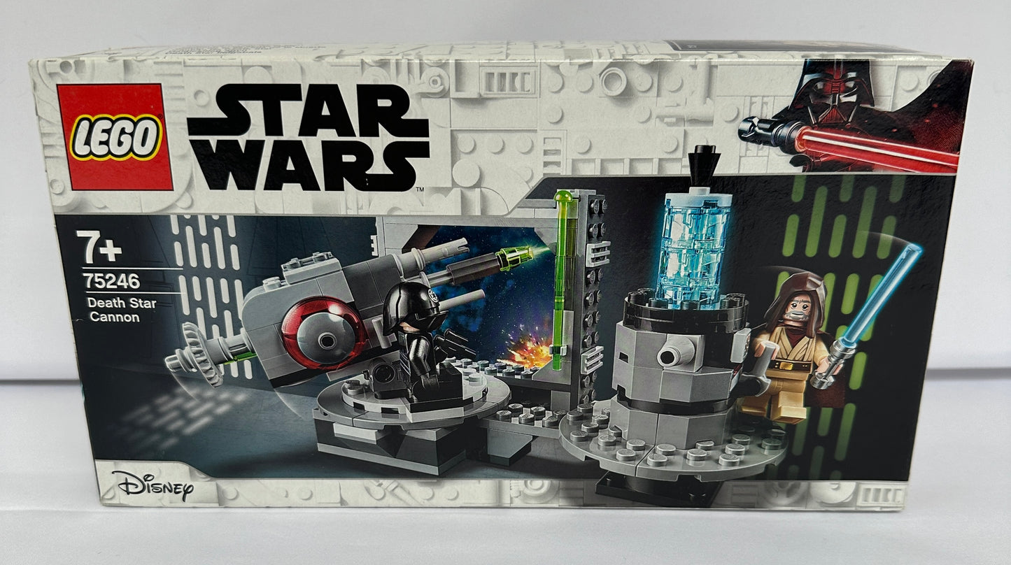 LEGO Star Wars Death Star Cannon set packaging on a white background