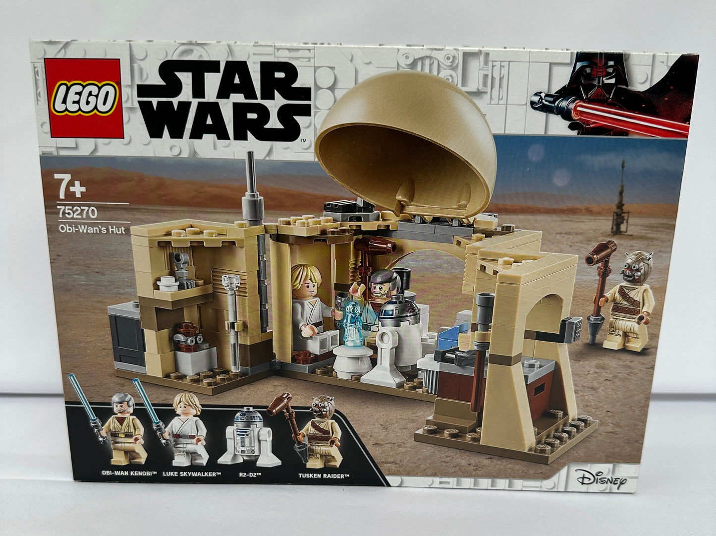 LEGO Star Wars Obi-Wan's Hut set packaging on a white background