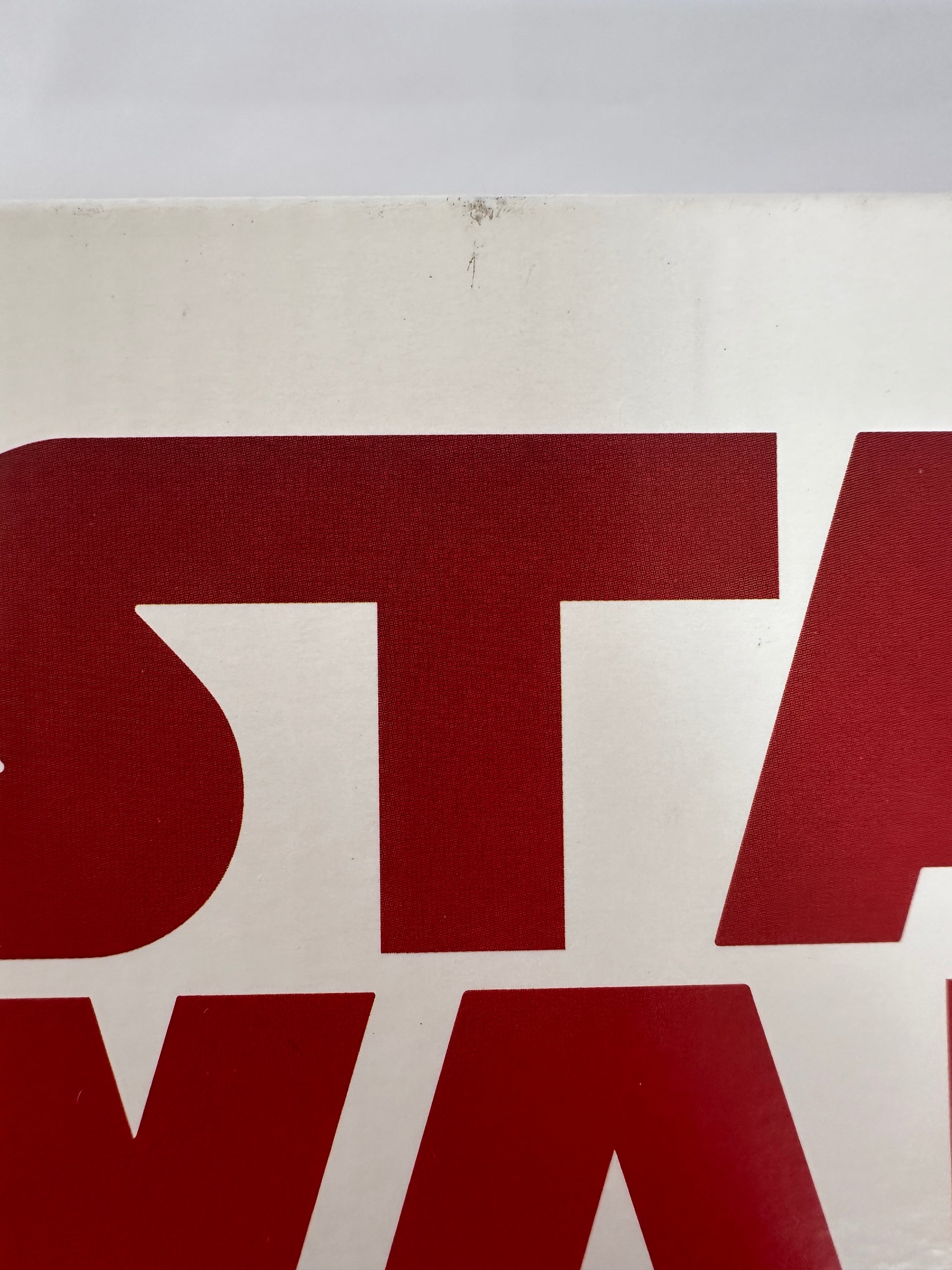 Star Wars red logo on a white background