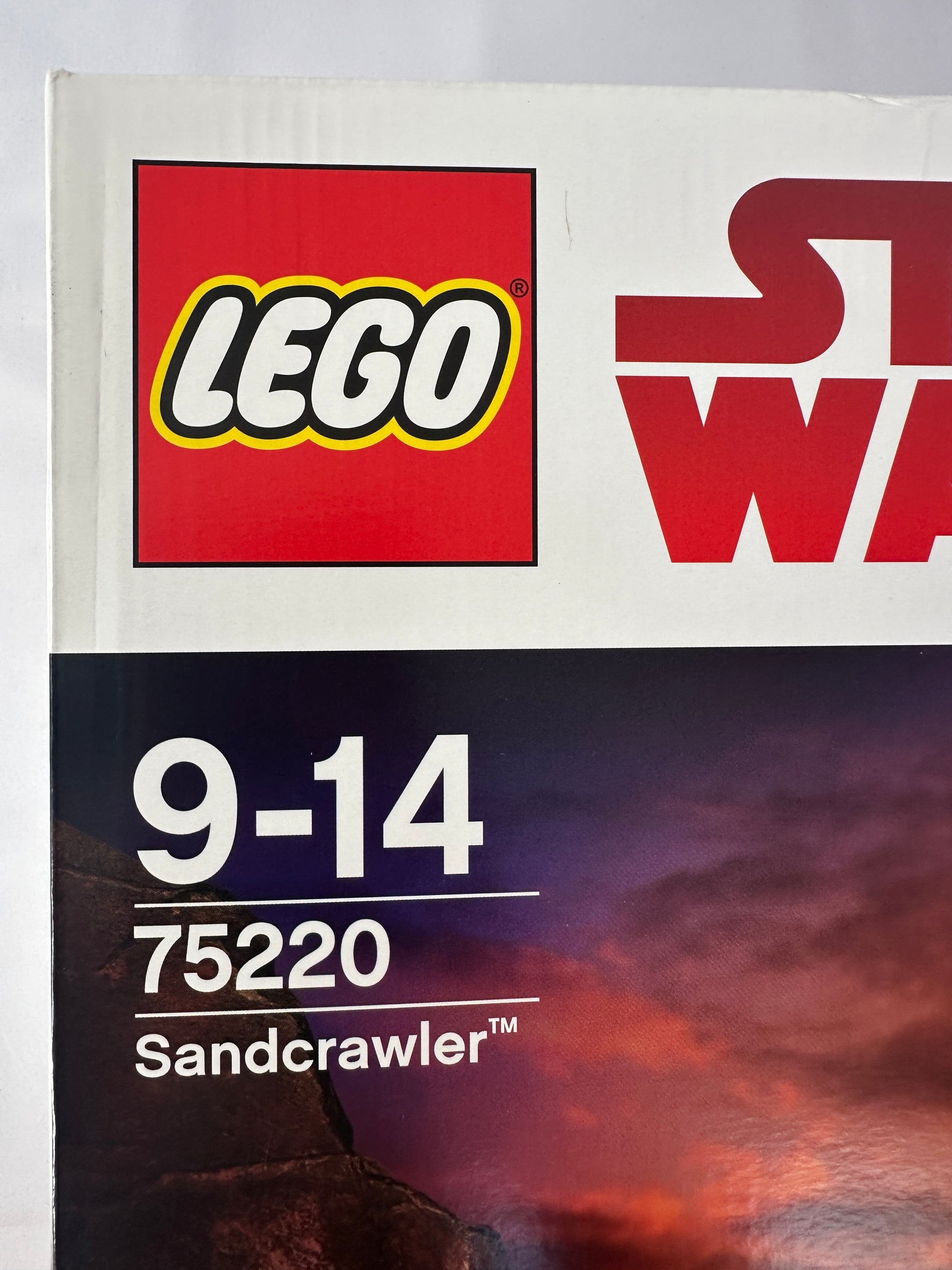 LEGO Star Wars packaging with model number 75220 Sandcrawler