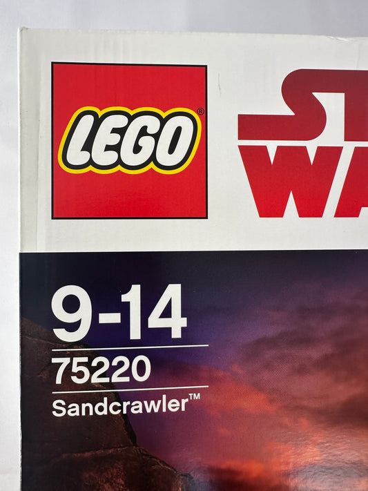LEGO Star Wars packaging with model number 75220 Sandcrawler